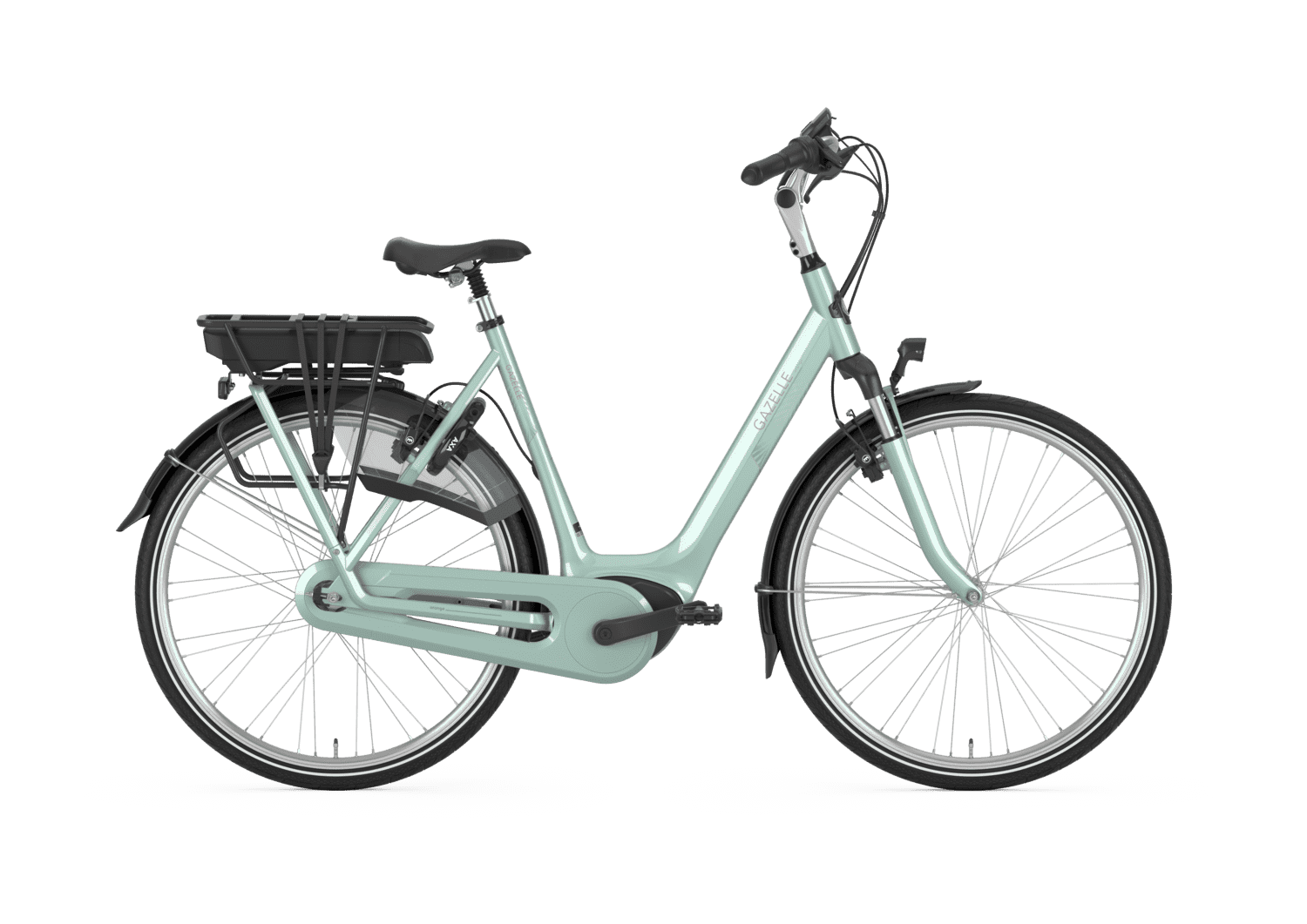 gazelle orange comfort electric bike