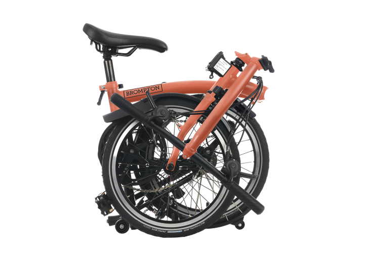 Brompton C Line Explore 6 Speed - Low Handlebar - Fire Coral