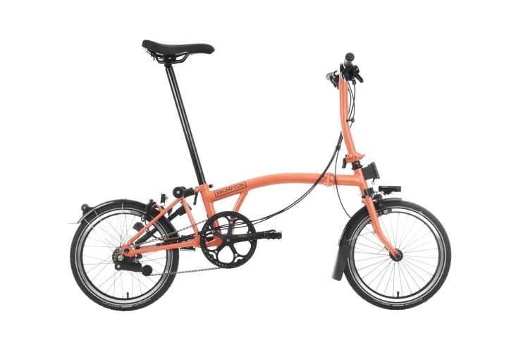 Brompton C Line Explore 6 Speed - Low Handlebar - Fire Coral