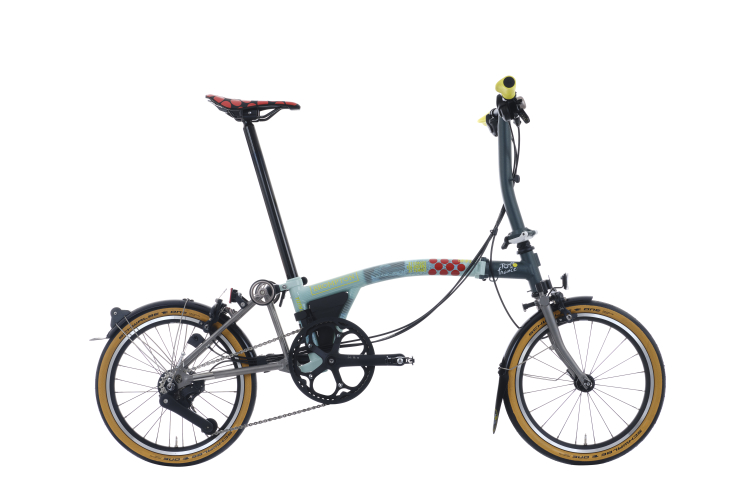 Brompton P-Line 12 speed - Low - Tour De France 2025 Special