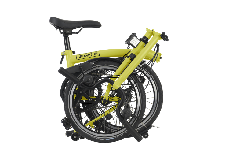 Brompton C Line Explore 6 Speed - High Handlebar - Yuzu Lime