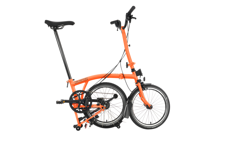 Brompton C Line Explore 6 Speed - High Handlebar - Sunset Orange