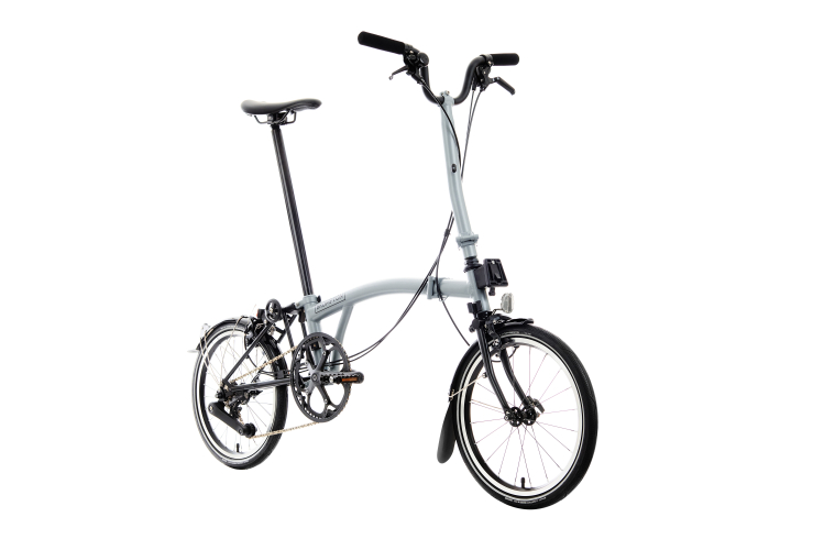 Brompton P Line Explore 12 Speed - High Handlebar - Lunar Ice