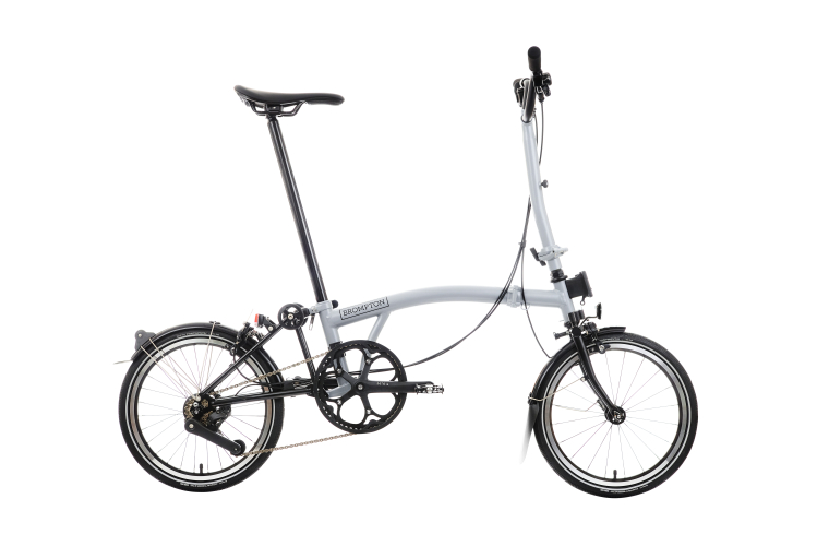 Brompton P Line Explore 12 Speed - High Handlebar - Lunar Ice
