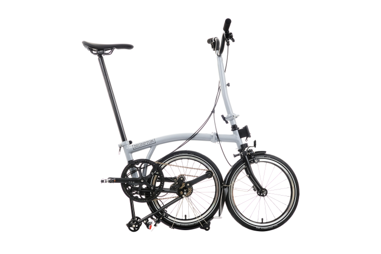 Brompton P Line Explore 12 Speed - High Handlebar - Lunar Ice