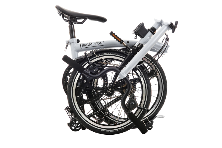 Brompton P Line Explore 12 Speed - High Handlebar - Lunar Ice