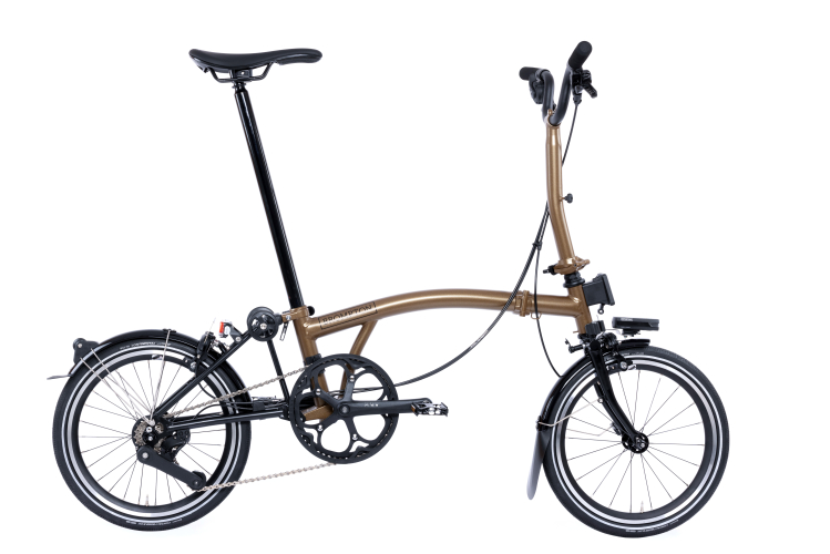 Brompton P Line Explore 12 Speed - Mid Handlebar - Bronze Sky