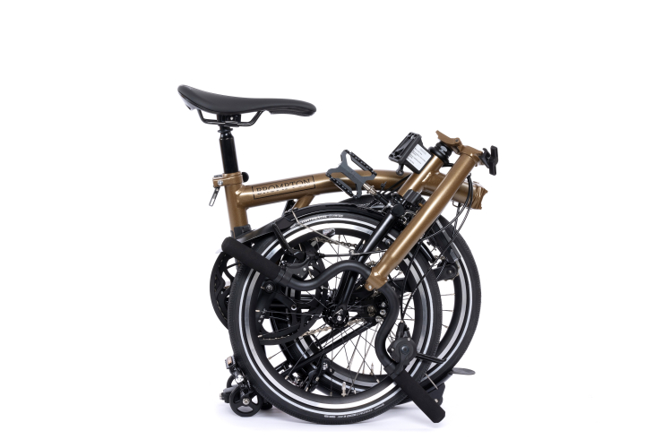 Brompton P Line Explore 12 Speed - Mid Handlebar - Bronze Sky
