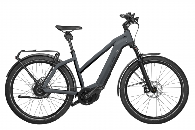 Riese & Müller Charger3 Mixte GT Vario 49cm Storm Blue matt 625Wh Battery Intuvia Display Comfort Kit Chain & Bag