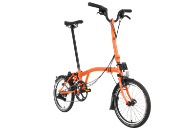 Brompton C Line Explore 6 Speed - High Handlebar - Sunset Orange