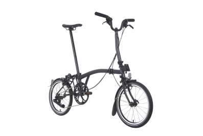 Brompton P Line Explore 12 Speed - Mid Handlebar - Midnight Black Metallic